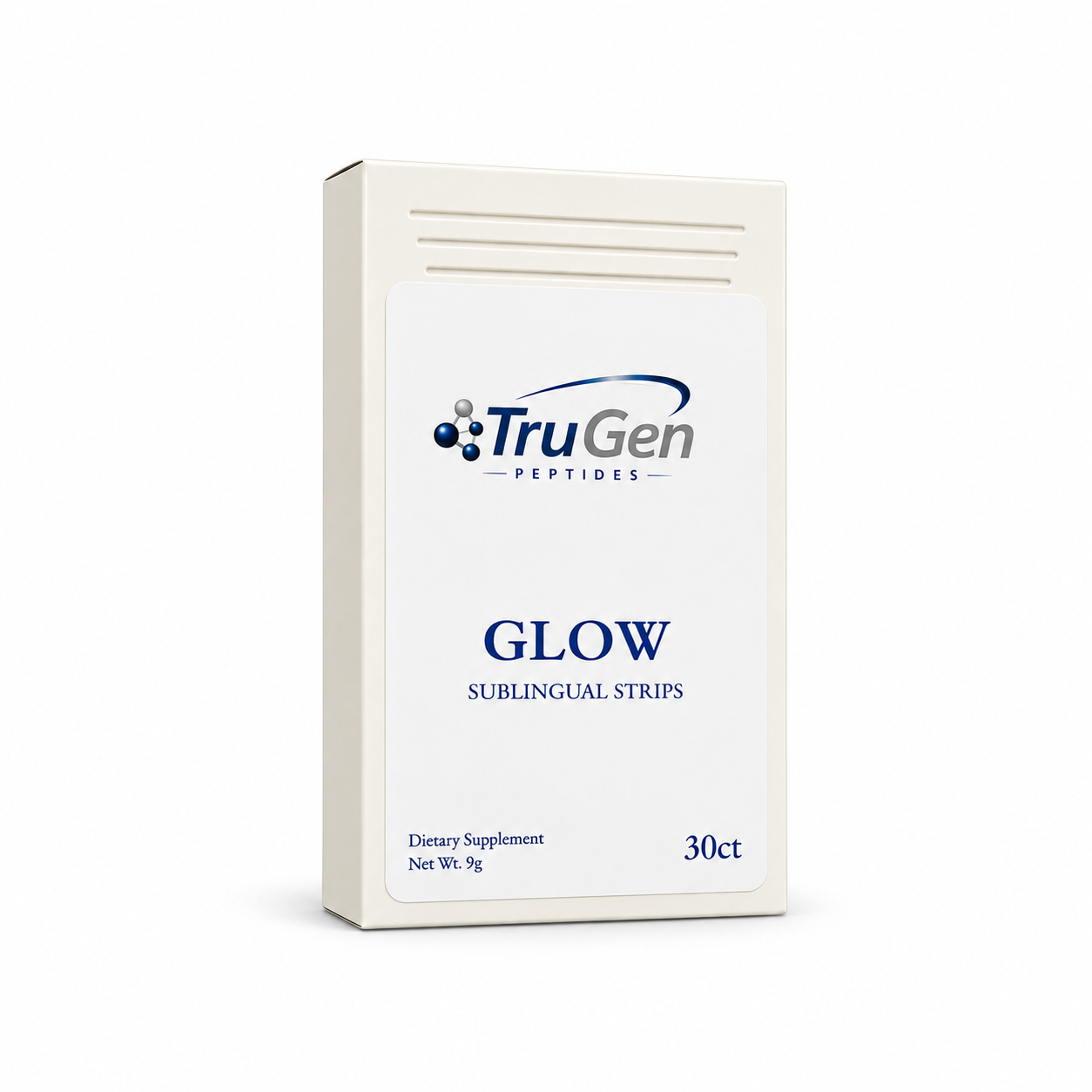 TruGen GLOW Sublingual Strips — 30 Count