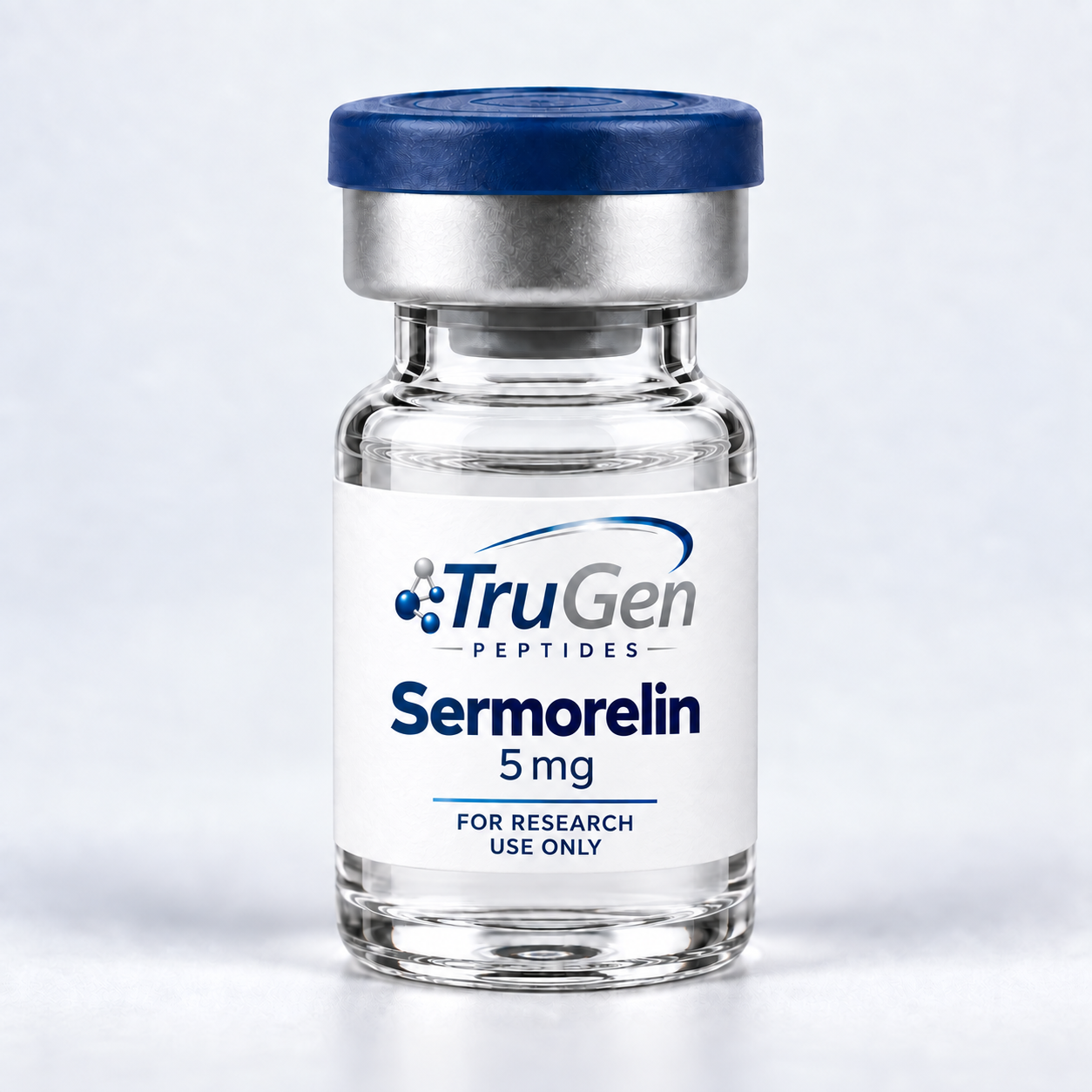 TruGen Sermorelin 5mg — for research use only